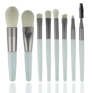 High Quality Makeup Brush Set 8 Pcs With Custom Packaging Bag Pink Makeup Brush Set Low Moq Available