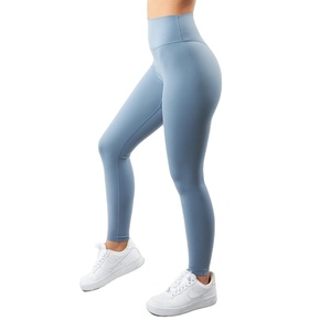 Pantalons de yoga pour femmes de haute qualité avec logo personnalisé en gros, taille haute, effet push-up, leggings de sport vierges pour femmes - Product Image 6