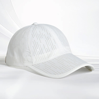 Topi Performa Laser 6 Panel Berlubang Penuh, Berventilasi, Cepat Kering, Pinggiran Melengkung, Gorras Perforadas, Topi Performa Laser