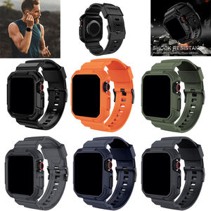 Banda deportiva resistente a prueba de golpes integrada de TPU con funda protectora para <span class=keywords><strong>Apple</strong></span> <span class=keywords><strong>Watch</strong></span> 45/44/42/41/40/38mm <span class=keywords><strong>Serie</strong></span> 9/8/7/<span class=keywords><strong>6</strong></span>/5/4/3/2/1/<span class=keywords><strong>SE</strong></span> - Product Image 6