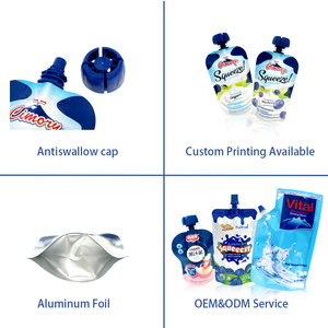 Bolsa con Boquilla Vertical para Alimentos para Bebés, Puré de Frutas 90r, Personalizada por DQ PACK - Product Image 2