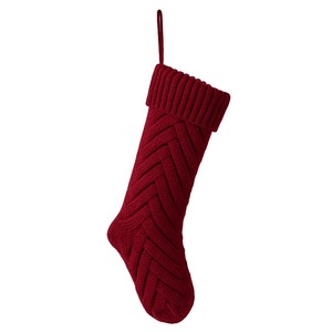 Chaussettes de Noël en gros à suspendre au sapin, grande taille, tricotées à rayures, cadeaux de Noël pour enfants - Product Image 5