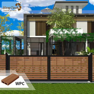 Panneau de clôture pour bébé en WPC de Guangdong, Chine, avec <span class=keywords><strong>portail</strong></span> <span class=keywords><strong>coulissant</strong></span>, hauteur de 6 pieds, traitement de surface en relief, service de modélisation 3D - Product Image 6