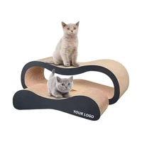 Griffoir pour chat double face réversible et durable, 2-en-1, lit et canapé modernes pour chat