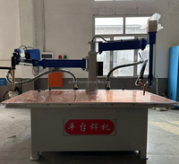 Nouvelle machine de soudage par points électrique robuste avec bras oscillant rotatif et table en cuivre 380V/220V pour portes d'ascenseur