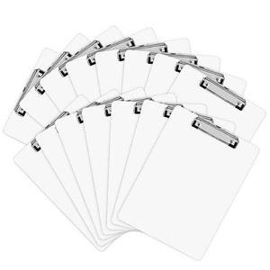 Presse-papiers effaçables à sec Tableau blanc Pince à profil bas A4 Taille des lettres Double face Écriture MDF Presse-papiers d'allaitement Pour le bureau - Product Image 1