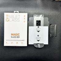 Kotak Kaca Ajaib JANIT Pad untuk iPad Pro 11 Pemasangan Mudah Kaca Pelindung 9H untuk iPad 9.7 Pelindung Layar Tablet untuk iPad Mini