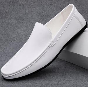 Autunno nuove <span class=keywords><strong>scarpe</strong></span> in pelle Casual tinta unita <span class=keywords><strong>scarpe</strong></span> Casual alla moda e semplici <span class=keywords><strong>da</strong></span> <span class=keywords><strong>uomo</strong></span> <span class=keywords><strong>scarpe</strong></span> di cuoio a punta rotonda <span class=keywords><strong>tacco</strong></span> piatto - Product Image 4