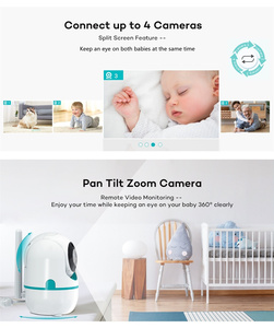 5 pouces 1000ft Audio bidirectionnel 5000mAh batterie <span class=keywords><strong>Babyphone</strong></span> alimentation alarme VOX bébé moniteur avec pleurer alarme berceuses cadeaux nouveau-nés - Product Image 6