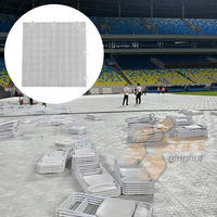 Plancher modulaire d'événement portatif résistant à l'usure de plancher en plastique Muti fonctionnel N-02 pour le mariage d'exposition de concert de stade