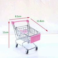 Modèle miniature de chariot de supermarché 1:48, jouet pour enfants, décoration de maison