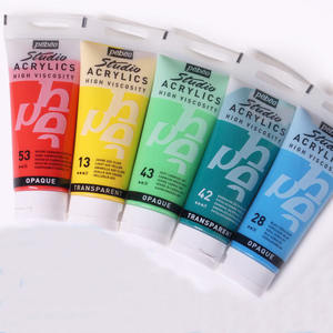 Ensemble de peinture acrylique <span class=keywords><strong>Pebeo</strong></span> de haute qualité, 100 ml/250 ml, haute viscosité, pour verre, toile et papier, fournitures d'art - 66 couleurs - Product Image 5