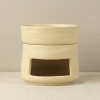 Brûleur d'huile essentielle en céramique moderne et simple de style européen, brûleurs de cire fondue, brûleur de cire en céramique pour huile essentielle