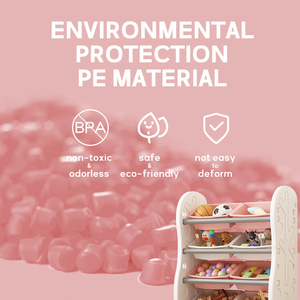Armoires de rangement en plastique vert clair pour enfants, étagères de rangement pour jouets de <span class=keywords><strong>maternelle</strong></span> - Product Image 4