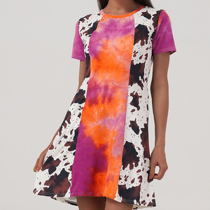 2024 donne ragazze estate maniche corte abiti Casual una linea svasata prendisole per festa abito da spiaggia - Product Image 5