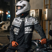 Pour Duhan été Style rétro maille respirant Anti-chute veste pour hommes femmes étanche Auto et moto course pour Motocross