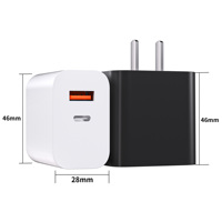Chargeur rapide GAN 45W QC3.1 pd3.1 Type-C Usb-c GAN 45W Chargeur rapide pour téléphone portable 17 UL CE approuvé