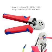 Outils de sertissage de cosses de câbles AWG 23-10, mini outils électriques, cosses tubulaires HSC8 6-4A, pinces de sertissage