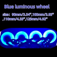 Accessoires de sport de plein air Roues de patins à roulettes lumineuses à LED clignotantes 90A Patinage de vitesse Slalom Glisse Roues de patins à roulettes en ligne 90 100 110mm