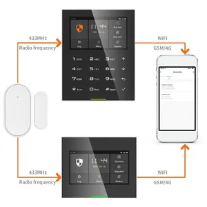Staniot Tuya 433Mhz घर अलार्म सुरक्षा प्रणाली सामान स्वत: सेंसर स्मार्ट वायरलेस दरवाजा और खिड़की खुली/बंद डिटेक्टरों