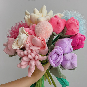 Nouvelle Décoration Florale Artificielle Originale : Bouquet de Chrysanthèmes <span class=keywords><strong>Iris</strong></span> <span class=keywords><strong>Tectorum</strong></span> Américain, Cadeau de Fêtes, Fleur Fraîche Préservée - Product Image 3