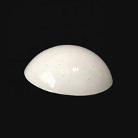 Abat-jour en PC PMMA rond moulé par injection sur mesure, diffuseur d'ampoule LED opale, abat-jour en plastique pour lampe d'ambiance OEM ODM