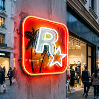 Enseigne LED néon 3D multicolore personnalisée GTA Vice City, étanche IP65, à fixer au mur, pour la décoration de bars gaming et de maisons, logo publicitaire, garantie 2 ans