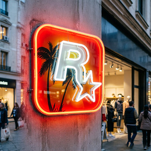 Enseigne LED néon 3D multicolore personnalisée <span class=keywords><strong>GTA</strong></span> Vice City, étanche IP65, à fixer au mur, pour la décoration de bars gaming et de maisons, <span class=keywords><strong>logo</strong></span> publicitaire, garantie 2 ans - Product Image 2