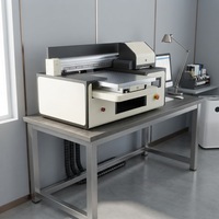 Printer UV Direct Jet Flatbed Desktop Murah Berkualitas Tinggi untuk Foto, Kacamata, Amplop, dan Benda Lainnya dengan 2 Head F1080 dari Pabrik OEM A3