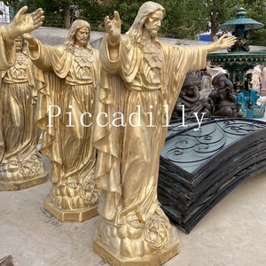 Escultura Religiosa Católica Personalizada de Cristo, Gran Escultura de Jesús en Latón y Bronce HOUN959 - Product Image 3