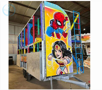 Manège de parc d'attractions portable de grande qualité, pliable, avec remorque