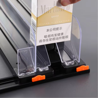 Étagère bouteille à ressort en plastique automatique système de vente en gros gondole rayonnage poussoir facile à déplacer système de poussoir
