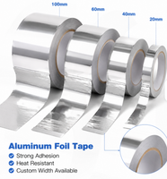 Ruban adhésif en aluminium pour réparation de tuyauterie d'air froid en métal robuste, isolation des conduits HVAC, résistant à la chaleur, imperméable, usage industriel