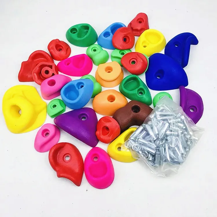 Jiayi Multicolor playpark thiết bị leo núi tường giữ leo Grips cho trẻ em trong nhà