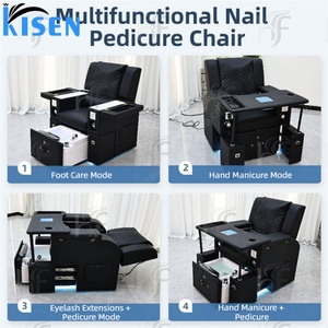 KISEN Beauty Pedicure Sofa Chair Manufacture Electric Manicure and Foot Massage Chair for Nail Salon Foot Spa Pedicure Chair - Product Image 5