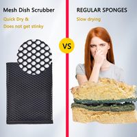 Chiffons à vaisselle en maille d'emballage personnalisés pour la cuisine Chiffon de nettoyage en filet 3D réutilisable pour le lavage de la vaisselle à séchage rapide et sans rayures