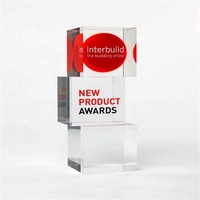 Fabricant, fournisseur d'usine, OEM, bloc acrylique avec logo imprimé à l'écran encapsulé, plaques acryliques