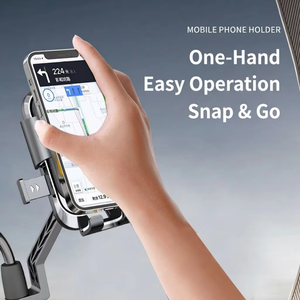 Support de téléphone pour vélo, moto, fixation rapide, rotatif, support de téléphone pour VTT, antichoc - Product Image 4