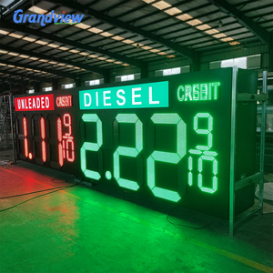 Gasolinera impermeable Segmento digital Precio Tablero de visualización de mensajes Señalización digital y pantallas Pantalla de señ<span class=keywords><strong>al</strong></span> de precio led - Product Image 5