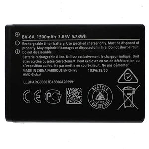 Batterie au lithium BV-6A pour téléphones portables <span class=keywords><strong>Nokia</strong></span> <span class=keywords><strong>2720</strong></span> V <span class=keywords><strong>Flip</strong></span> TA-1295 1500mAh - Product Image 1
