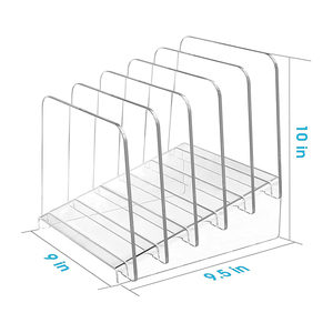 Incline pemegang File Organizer 5 bagian penyortir dokumen akrilik rak File vertikal dudukan File - Product Image 2