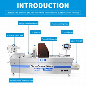 Machine d'emballage <span class=keywords><strong>sous</strong></span> <span class=keywords><strong>vide</strong></span> par thermoformage automatique à prix continu <span class=keywords><strong>pour</strong></span> viande de saucisse de datte - Product Image 4