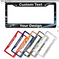 Cadre de plaque d'immatriculation suspendu en métal contemporain, mobile, de haute qualité, personnalisable, pour moto, voiture, anniversaire, vente en gros