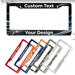 Soporte de Matrícula Metálico Contemporáneo de Alta Calidad, Personalizable y Móvil, para Motocicleta y Automóvil, Tamaño EE. UU. - Product Image 3