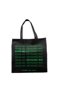 ถุงช้อปปิ้งผ้านอนวูฟเวนแบบใช้ซ้ำได้มีสายคล้องไหล่สำหรับเสื้อผ้าร้านขายของชำสามารถใช้ซ้ำได้โลโก้ตามสั่ง - Product Image 3