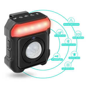 Alarme de sécurité intelligente pour voyage, capteur de lumière infrarouge, avertissement de vibration, antivol, alerte de sécurité extérieure SOS - Product Image 1