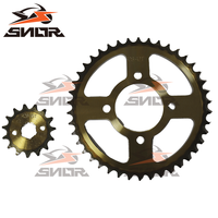 Kit de chaîne et pignon de moto SNOR 420 428 428H pour augmentation de vitesse