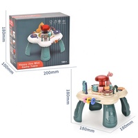Mini jeu multifonctionnel, parc des animaux pour l'éducation précoce de bébé, avec table à musique légère, jouet éducatif