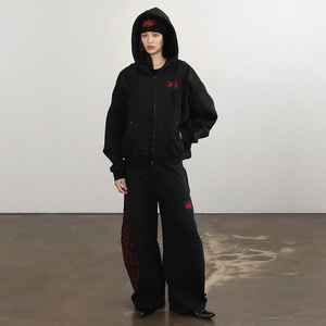 Ensembles de sweats à capuche zippés respirants pour couples, style streetwear hip-hop, imprimés camouflage, pour hommes et femmes, collection automne, vente en gros, haute qualité - Product Image 4