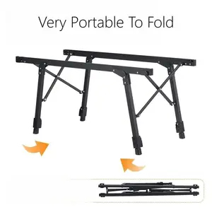 2023 New Arrival Modern Folding Aluminum Camping Tables Outdoor Heights Adjustable Picnic Table Small Folding Camping Tables